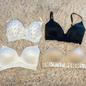 Pink by Victoria’s Secret wireless bras.